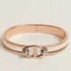 Special Grade Replica Hermes Mini Clic Anchor Chain Bracelet, Cream Clone Sale