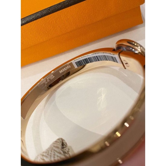Special Grade Replica Hermes Mini Clic Anchor Chain Bracelet, Cream Clone Sale