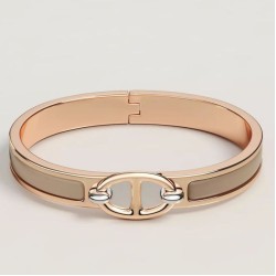 Special Grade Replica Hermes Mini Clic Anchor Chain Bracelet, Sand Clone Sale
