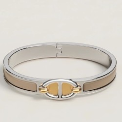 Special Grade Replica Hermes Mini Clic Anchor Chain Bracelet, Sand Clone Sale