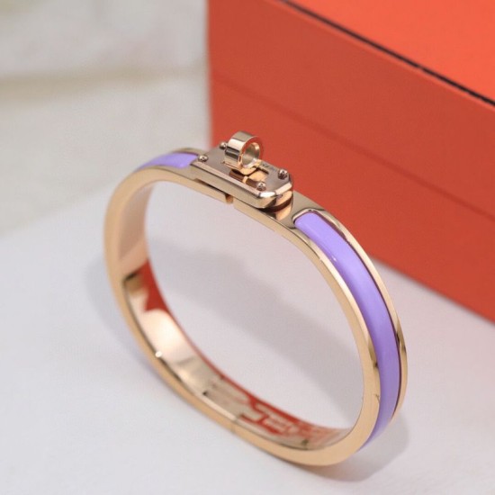 Special Grade Replica Hermes Mini Clic Kelly Bracelet, Purple Clone Sale