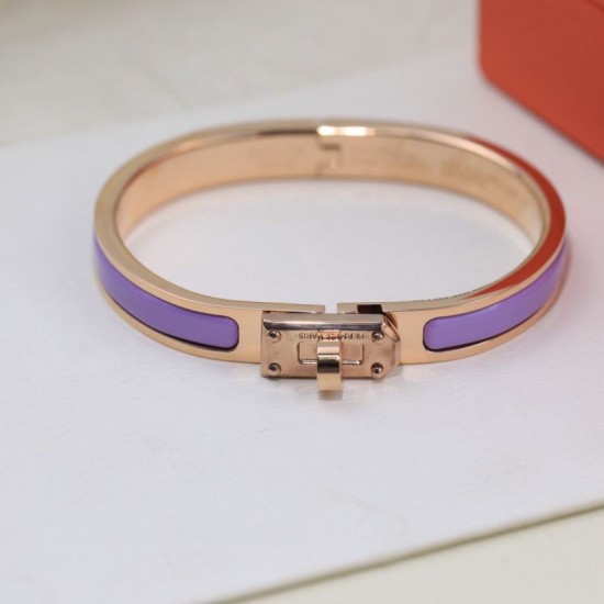 Special Grade Replica Hermes Mini Clic Kelly Bracelet, Purple Clone Sale