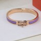 Special Grade Replica Hermes Mini Clic Kelly Bracelet, Purple Clone Sale