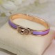 Special Grade Replica Hermes Mini Clic Kelly Bracelet, Purple Clone Sale