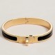 Special Grade Replica Hermes Mini Clic Kelly Bracelet, Black Clone Sale