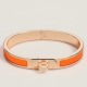 Special Grade Replica Hermes Mini Clic Kelly Bracelet, Orange Clone Sale