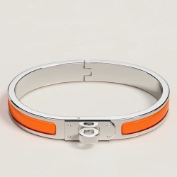 Special Grade Replica Hermes Mini Clic Kelly Bracelet, Orange Clone Sale