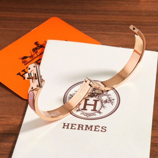 Special Grade Replica Hermes Mini Clic Kelly Bracelet, Pink Clone Sale