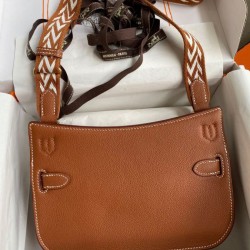 Special Grade Replica Hermes Jypsiere Mini brown calfskin bag Clone Sale