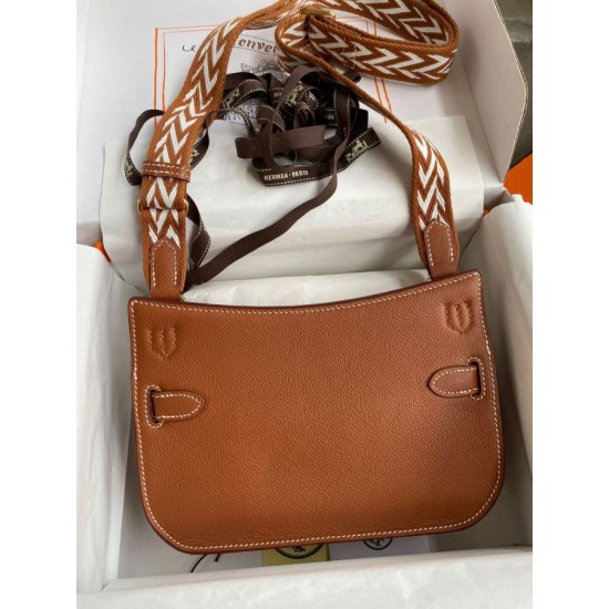 Special Grade Replica Hermes Jypsiere Mini brown calfskin bag Clone Sale