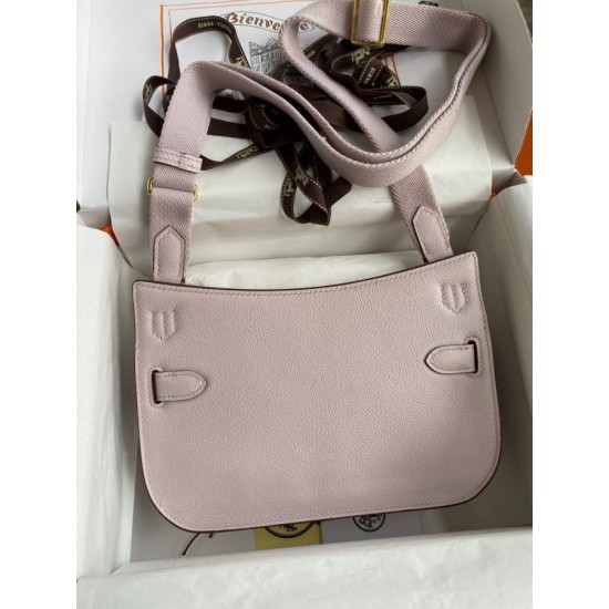Special Grade Replica Hermes Jypsiere Mini light mauve calfskin bag Clone Sale