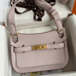 Special Grade Replica Hermes Jypsiere Mini light mauve calfskin bag Clone Sale