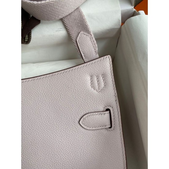 Special Grade Replica Hermes Jypsiere Mini light mauve calfskin bag Clone Sale