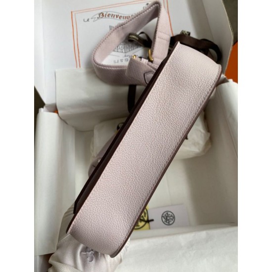 Special Grade Replica Hermes Jypsiere Mini light mauve calfskin bag Clone Sale