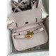 Special Grade Replica Hermes Jypsiere Mini light mauve calfskin bag Clone Sale