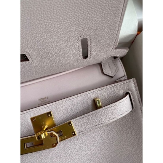 Special Grade Replica Hermes Jypsiere Mini light mauve calfskin bag Clone Sale