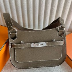Special Grade Replica Hermes Jypsiere Mini handmade taupe calfskin bag Clone Sale