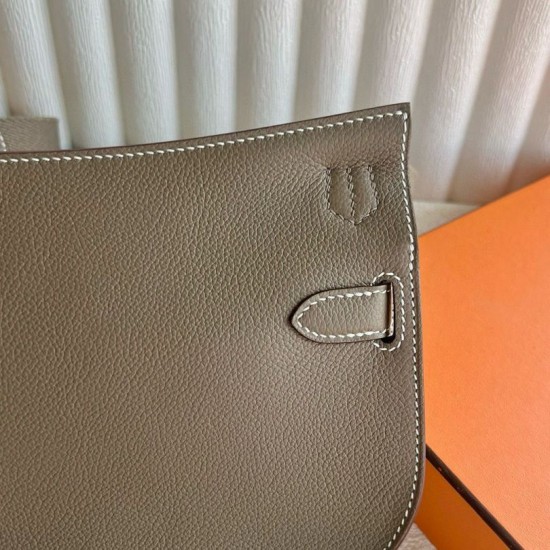 Special Grade Replica Hermes Jypsiere Mini handmade taupe calfskin bag Clone Sale