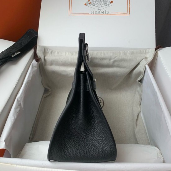 Special Grade Replica Hermes Jypsiere 28 handmade black clemence bag Clone Sale