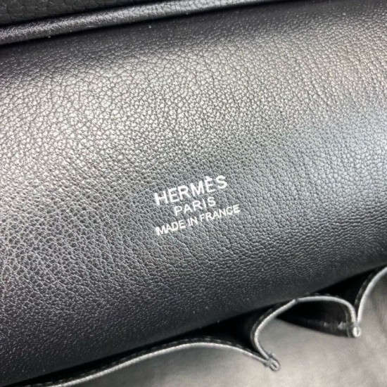 Special Grade Replica Hermes Jypsiere 28 handmade black clemence bag Clone Sale