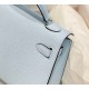 Special Grade Replica Hermes Kelly Mini II Bag in Light Blue Epsom with Gold Hardware Clone Sale