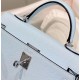 Special Grade Replica Hermes Kelly Mini II Bag in Light Blue Epsom with Gold Hardware Clone Sale