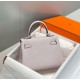 Best Replica Hermes Kelly 20cm/25cm Pale Mauve Clemence Bag with Silver Hardware Fake At Cheap Price Special Grade Replica Hermes Kelly 20cm/25cm Pale Mauve Clemence Bag with Silver Hardware Clone Sale