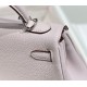 Best Replica Hermes Kelly 20cm/25cm Pale Mauve Clemence Bag with Silver Hardware Fake At Cheap Price Special Grade Replica Hermes Kelly 20cm/25cm Pale Mauve Clemence Bag with Silver Hardware Clone Sale