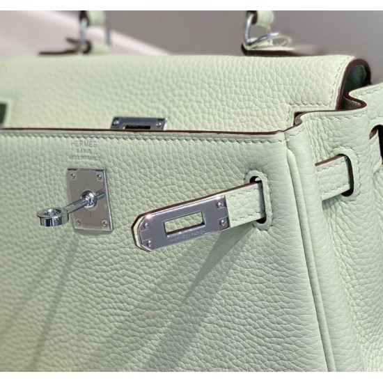 Special Grade Replica Hermes Kelly 20cm/25cm Green Clemence Bag Clone Sale