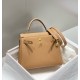 Special Grade Replica Hermes Kelly 20cm/25cm Brown Clemence Bag Clone Sale