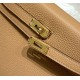 Special Grade Replica Hermes Kelly 20cm/25cm Brown Clemence Bag Clone Sale