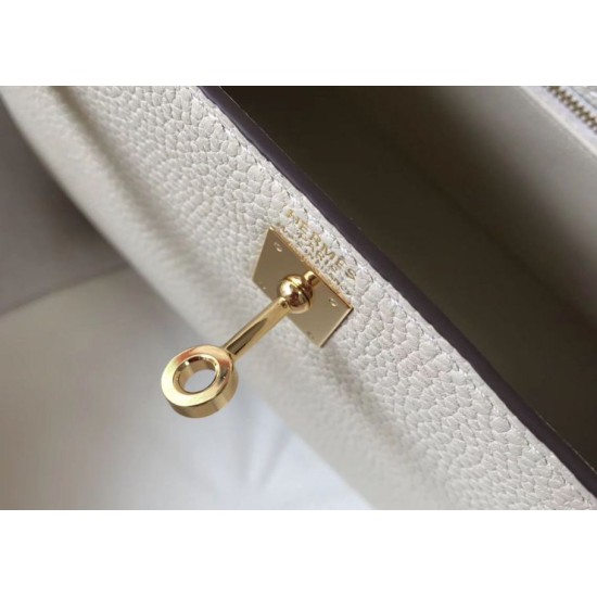 Special Grade Replica Hermes Kelly 25cm Sellier Beige Epsom Bag Clone Sale