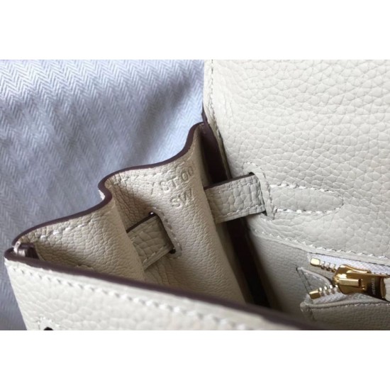 Special Grade Replica Hermes Kelly 25cm Sellier Beige Epsom Bag Clone Sale