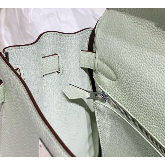 Special Grade Replica Hermes Kelly 25cm Retourne Green Clemence Bag Clone Sale