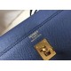 Special Grade Replica Hermes Kelly 25cm Sellier Blue Epsom Bag Clone Sale