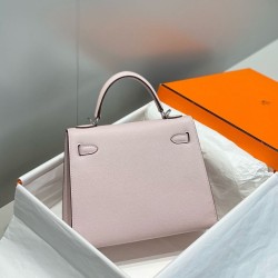 Special Grade Replica Hermes Kelly 25cm Sellier Pink Epsom Bag Clone Sale