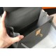 Special Grade Replica Hermes Kelly 28cm/32cm Slate Grey Bag Epsom gold hardware Clone Sale