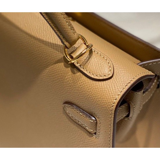 Special Grade Replica Hermes Kelly 28cm/32cm Camel Epsom Bag GHW Clone Sale