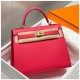 Special Grade Replica Hermes Kelly Bag 28cm/32cm Pink Epsom Gold Hardware Clone Sale
