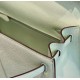 Special Grade Replica Hermes Kelly 28cm Light Green Epsom Bag with Silver Hardware Clone Sale