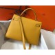 Special Grade Replica Hermes Kelly Bag 28cm/32cm Yellow Epsom Gold Hardware Clone Sale