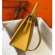 Special Grade Replica Hermes Kelly Bag 28cm/32cm Yellow Epsom Gold Hardware Clone Sale