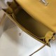 Special Grade Replica Hermes Kelly Bag 28cm/32cm Yellow Epsom Gold Hardware Clone Sale