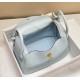 Best Replica Hermes Lindy 26 cm bag in blue with gold hardware Fake At Cheap Price Special Grade Replica Hermes Lindy 26 cm bag in blue with gold hardware Clone Sale
