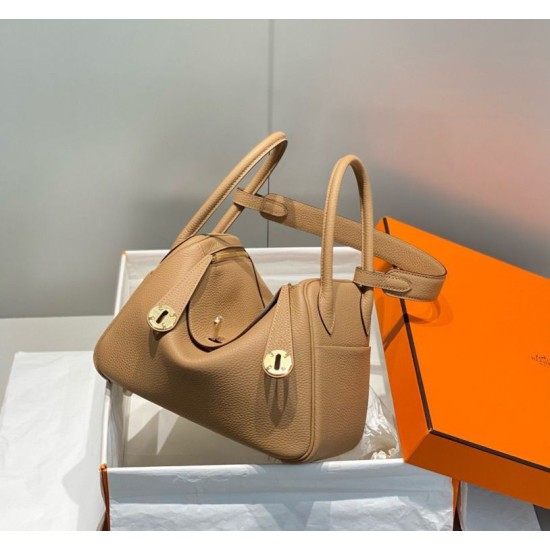 Special Grade Replica Hermes Lindy 26 bag cm camel with gold hardware Clone Sale