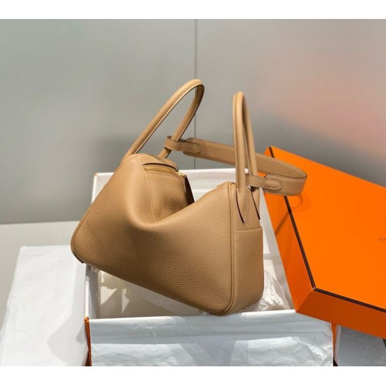 Special Grade Replica Hermes Lindy 26 bag cm camel with gold hardware Clone Sale