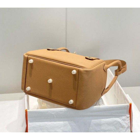 Special Grade Replica Hermes Lindy 26 bag cm camel with gold hardware Clone Sale