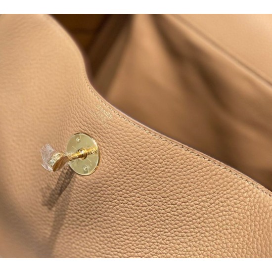 Special Grade Replica Hermes Lindy 26 bag cm camel with gold hardware Clone Sale