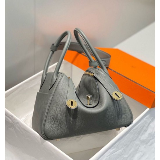Best Replica Hermes Lindy 26 cm bag in Gris Meyer with gold hardware Fake At Cheap Price Special Grade Replica Hermes Lindy 26 cm bag in Gris Meyer with gold hardware Clone Sale