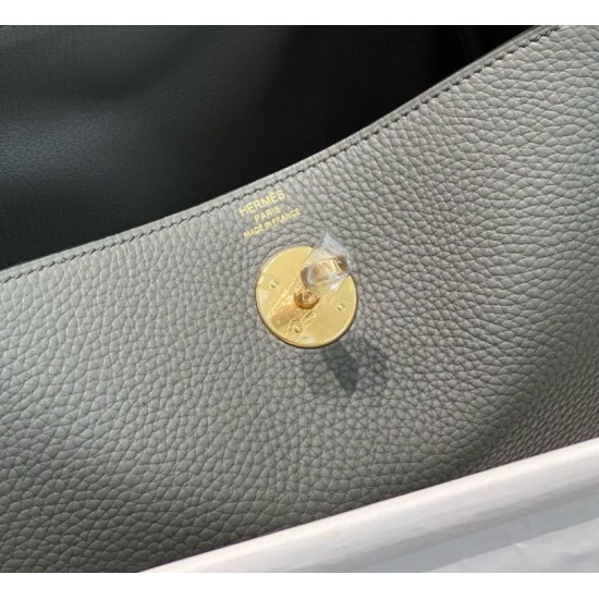 Best Replica Hermes Lindy 26 cm bag in Gris Meyer with gold hardware Fake At Cheap Price Special Grade Replica Hermes Lindy 26 cm bag in Gris Meyer with gold hardware Clone Sale